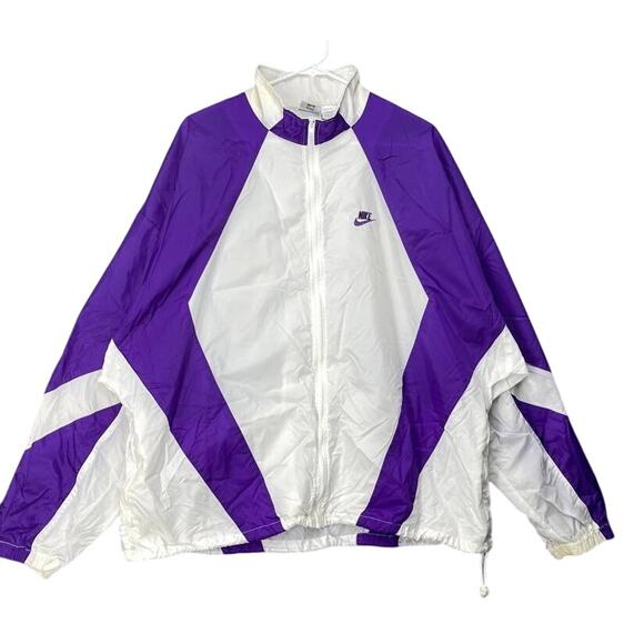 VINTAGE NIKE SWOOSH PURPLE
WINDBREAKER JACKET 1990S XXL Y2K GORPCORE
ATHLEISURE - Picture 1 of 8